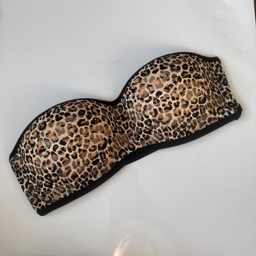 PINK leopard print bandeau